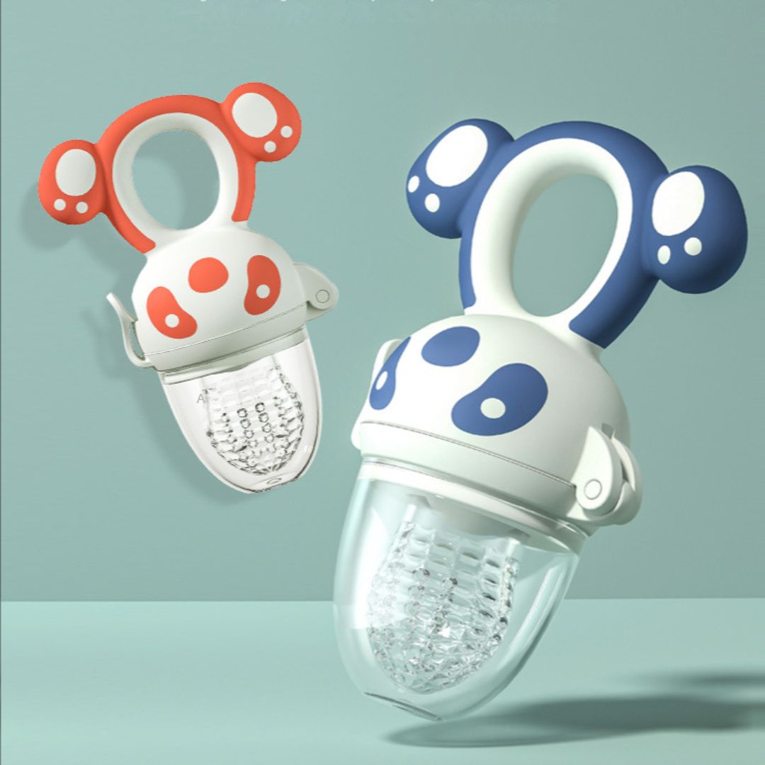 FruityMush™ – grignoteuse pour bébé en silicone, sûre et évolutive