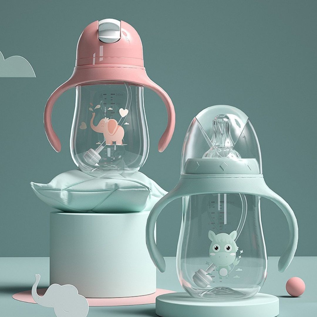 Milk&Grow EasySip™ – Biberon paille anti-fuite pour autonomie