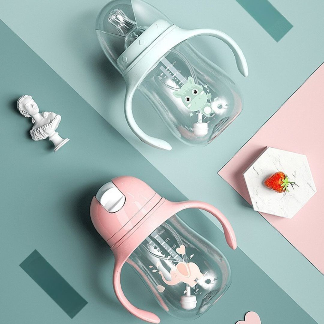 Milk&Grow EasySip™ – Biberon paille anti-fuite pour autonomie