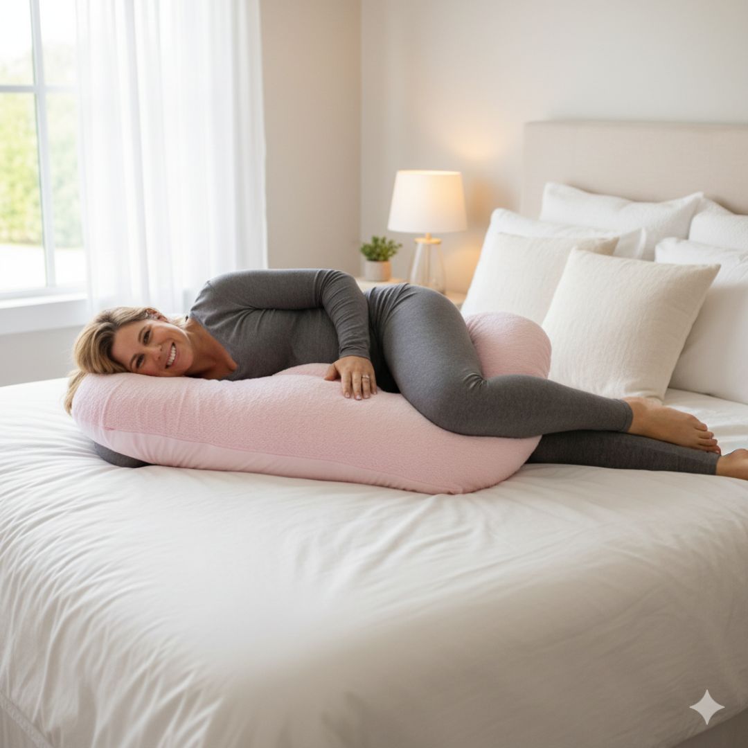 Coussin d’allaitement jumeaux 6-en-1 – Confort total pour maman et bébés