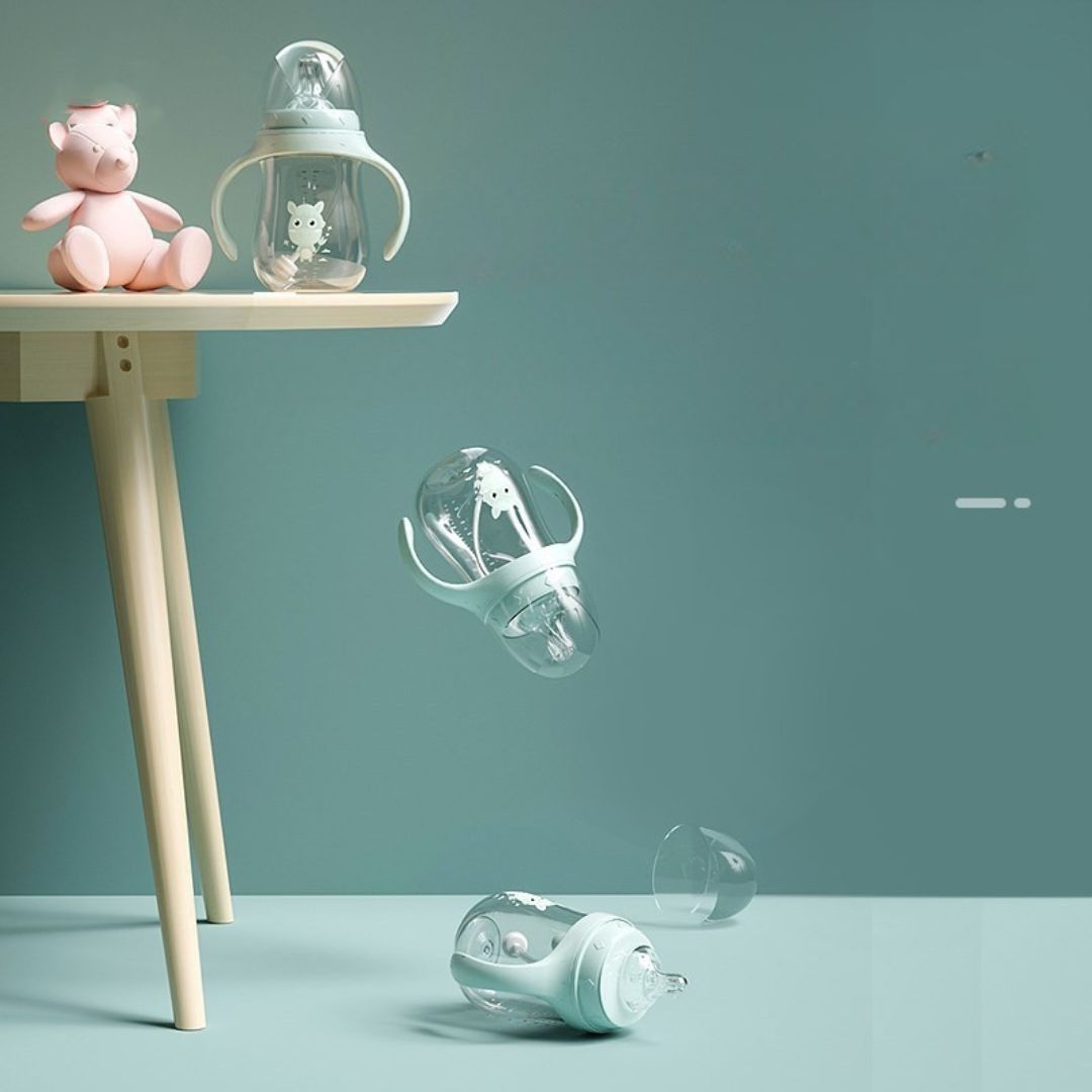 Milk&Grow EasySip™ – Biberon paille anti-fuite pour autonomie