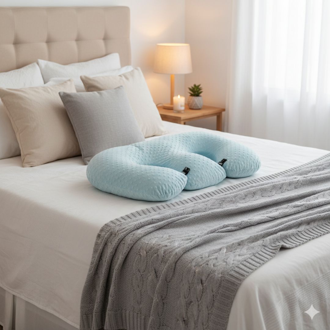 Coussin d’allaitement jumeaux 6-en-1 – Confort total pour maman et bébés