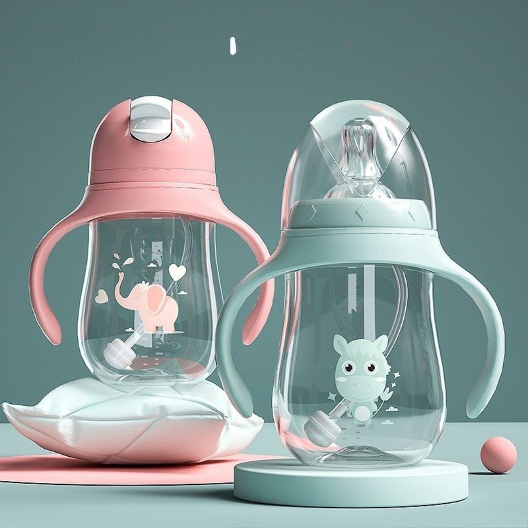 Milk&Grow EasySip™ – Biberon paille anti-fuite pour autonomie
