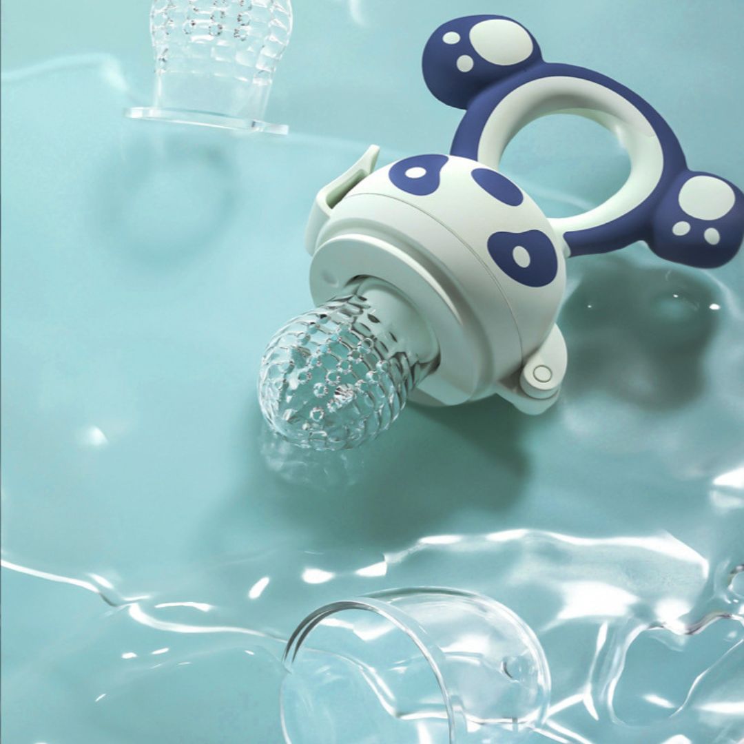 FruityMush™ – grignoteuse pour bébé en silicone, sûre et évolutive