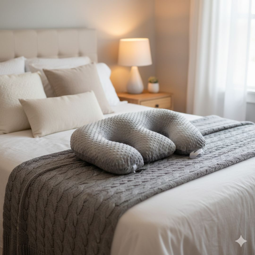 Coussin d’allaitement jumeaux 6-en-1 – Confort total pour maman et bébés
