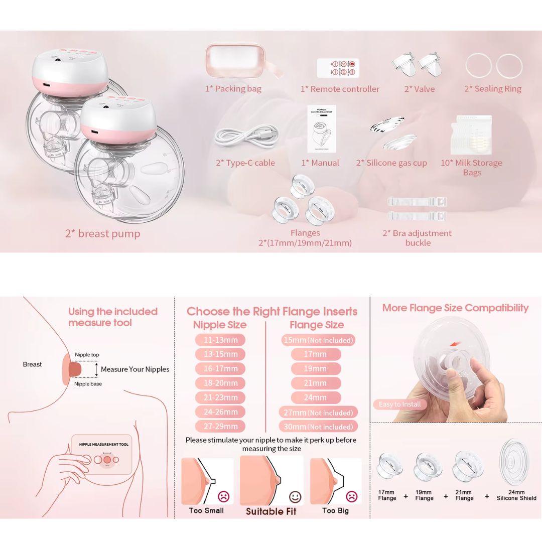 FreeFlow Mamma™ – Tire-lait électrique mains libres, discret et puissant