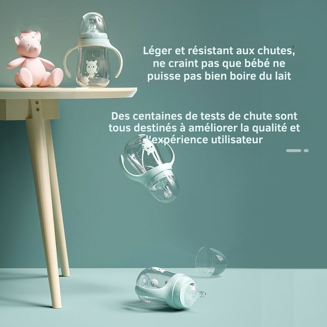 Milk&Grow EasySip™ – Biberon paille anti-fuite pour autonomie