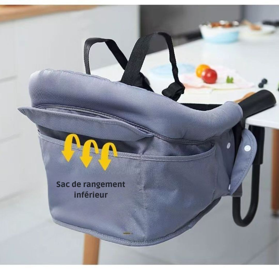 Clip’N’Dine Nomade™ – Siège pour table bébé pliable & sûr