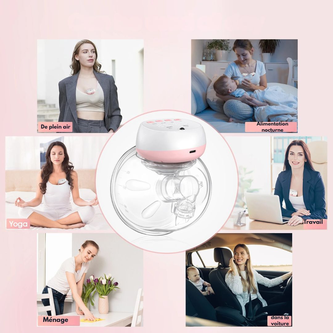 FreeFlow Mamma™ – Tire-lait électrique mains libres, discret et puissant
