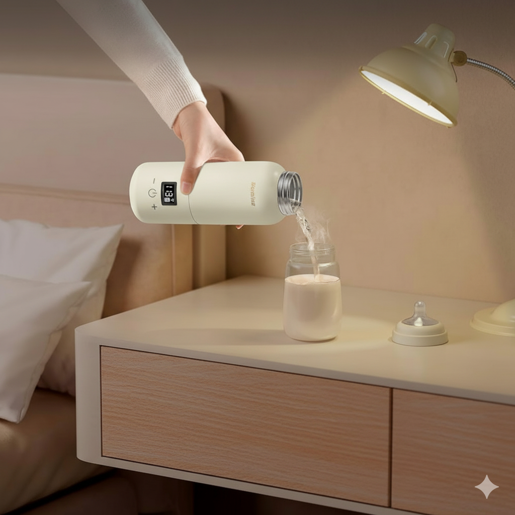 ThermoGo Baby™ – Chauffe-biberon portable précis & compact