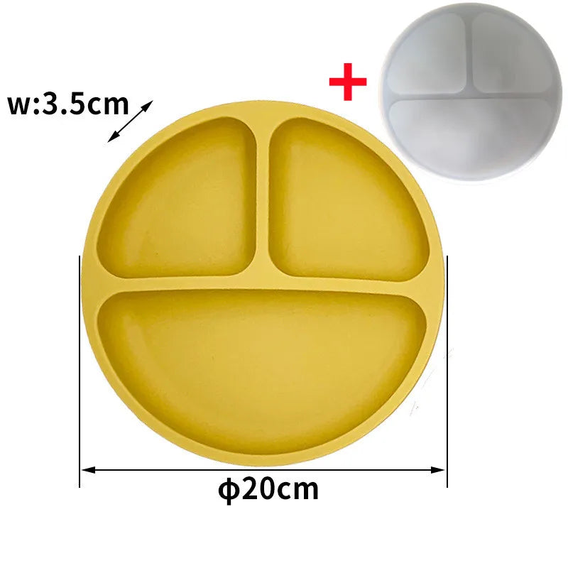 TriBambino™ – Assiette à compartiments avec couvercle