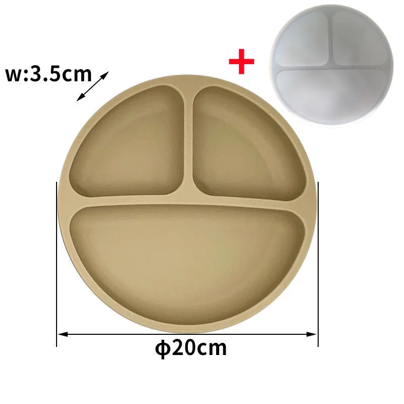 TriBambino™ – Assiette à compartiments avec couvercle