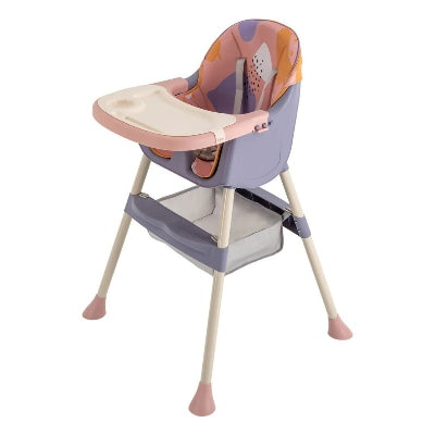Chaise haute bébé évolutive pliable avec assise confortable, structure robuste et design moderne, idéale pour les repas et l’apprentissage de bébé.