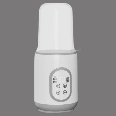 Chauffe biberon portable blanc avec affichage LED, modèle classique et neutre convenant à tous les environnements parentaux