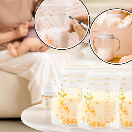 TétéeZen™ – Sachets de conservation du lait maternel pré-stérilisés et anti-fuite