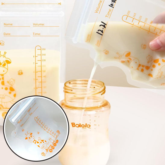 TétéeZen™ – Sachets de conservation du lait maternel pré-stérilisés et anti-fuite