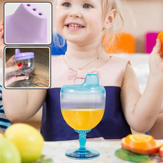 RoyalSip Goblet™ – Le verre apprentissage bébé qui transforme les repas en fête