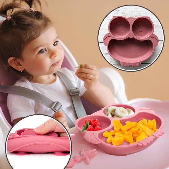 Assiette Antidérapante pour Bébé | BabyMeal