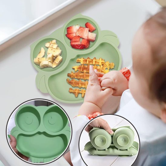 Assiette Antidérapante pour Bébé | BabyMeal