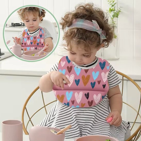 SafariCatch Bib™ – bavoir bébé silicone récupérateur & réglable