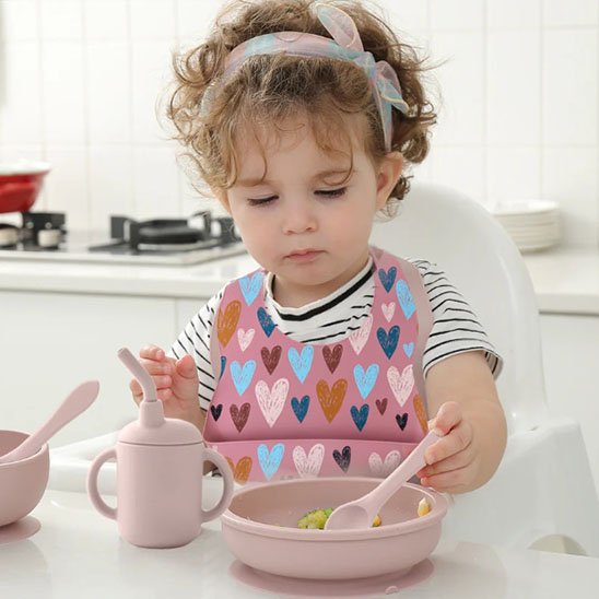 SafariCatch Bib™ – bavoir bébé silicone récupérateur & réglable