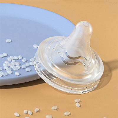 Tétine physiologique en silicone imitant le sein maternel, conçue pour les bébés allaités