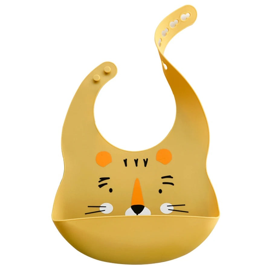 SafariCatch Bib™ – bavoir bébé silicone récupérateur & réglable