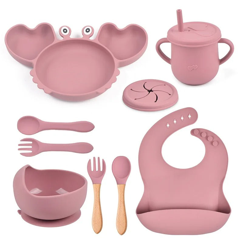 CrabFeast 9™ – Set de table bébé ludique et ultra-pratique