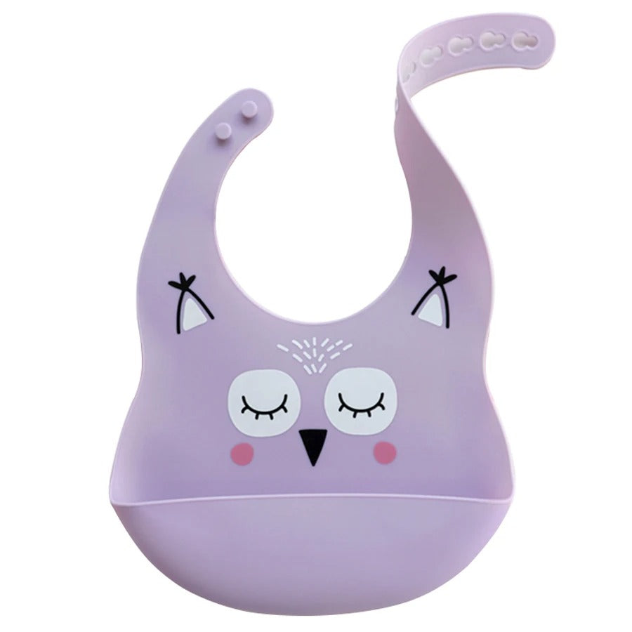 SafariCatch Bib™ – bavoir bébé silicone récupérateur & réglable