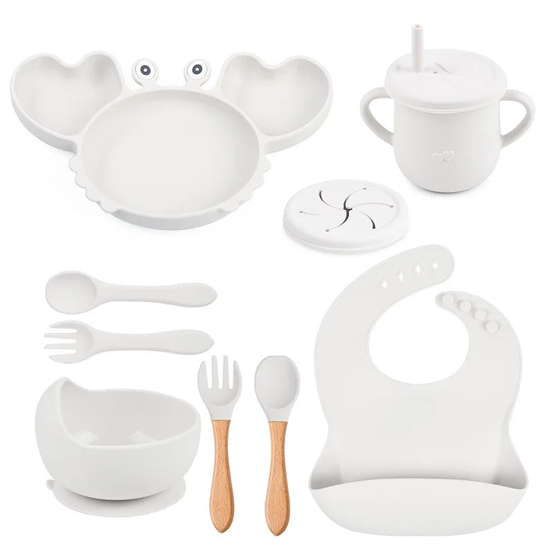 CrabFeast 9™ – Set de table bébé ludique et ultra-pratique