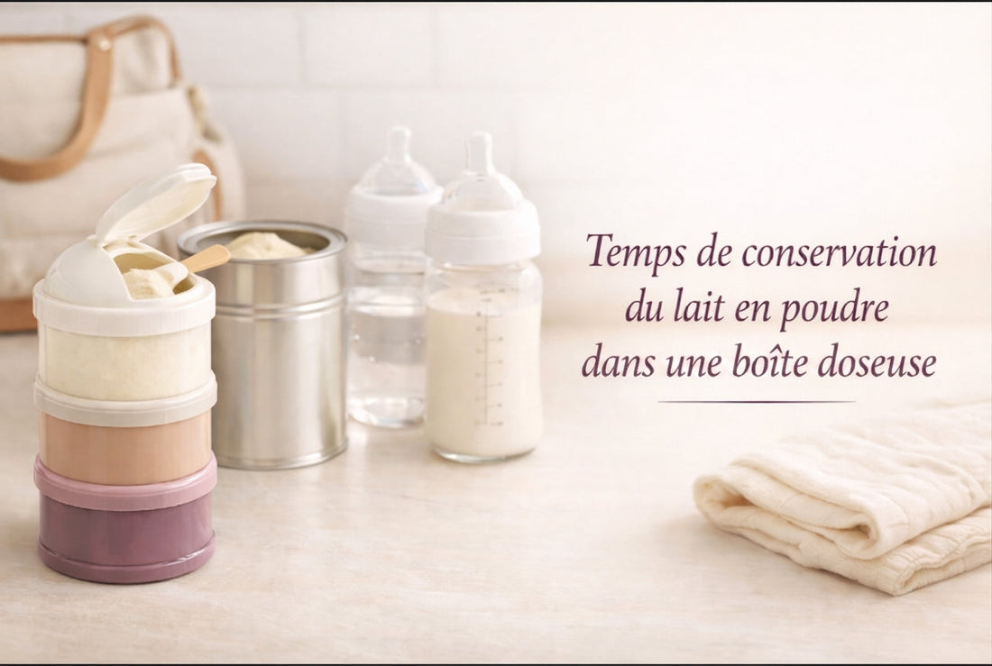 Temps de conservation du lait en poudre dans une boîte doseuse