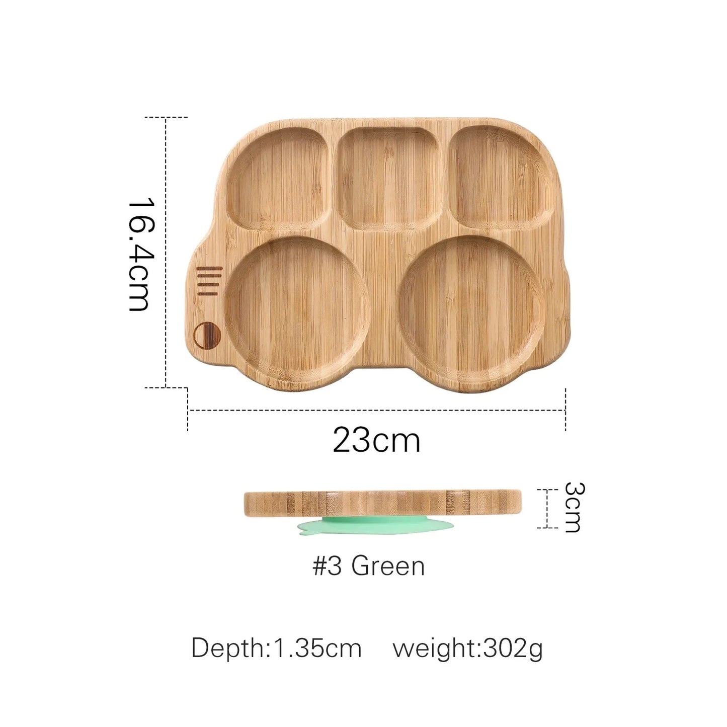 ASSIETTE BAMBOU BEBE | BAMBOOBUS™ - vue 9 — détail produit