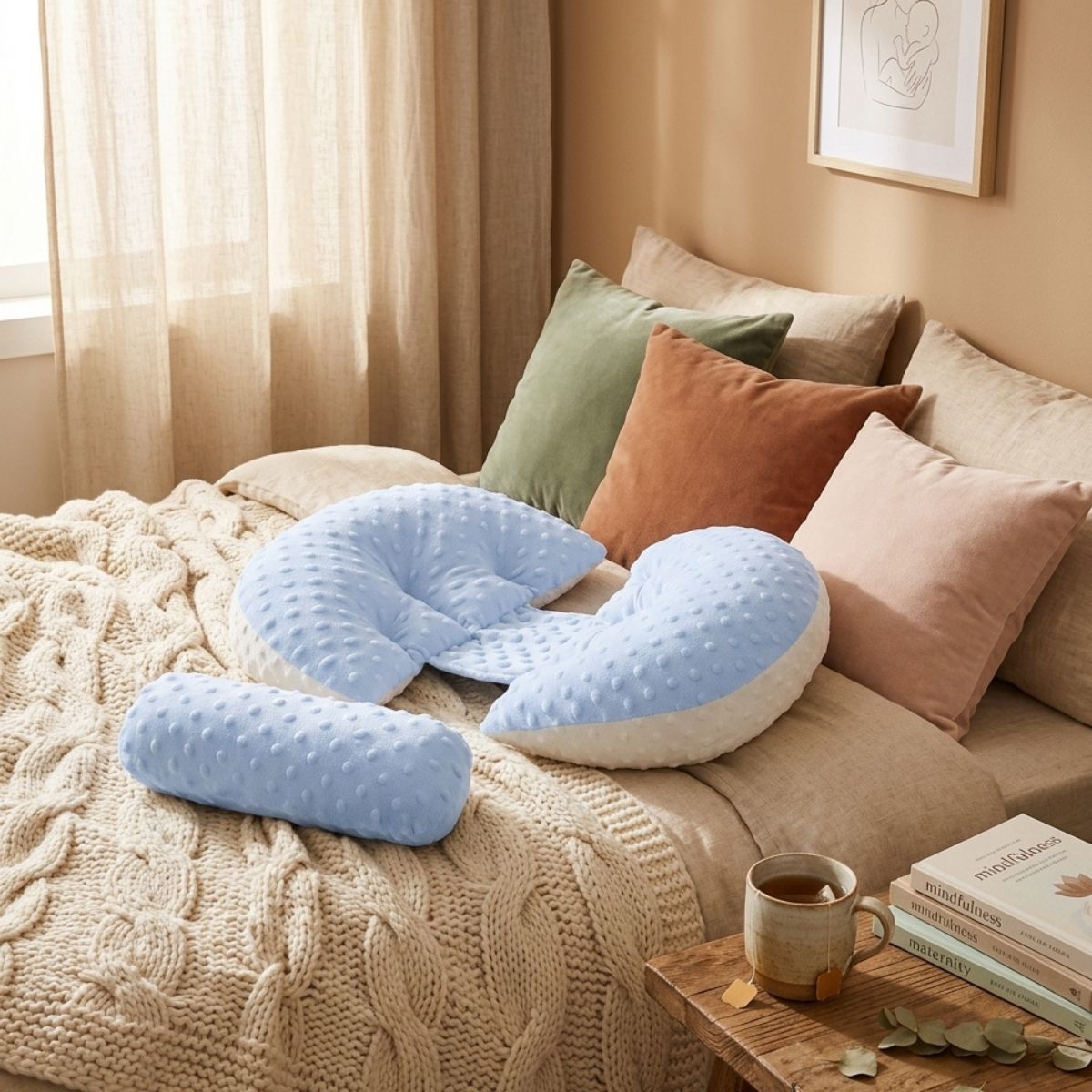 Coussin grossesse | NidDouillet™ — ergonomique & anti-encombrement