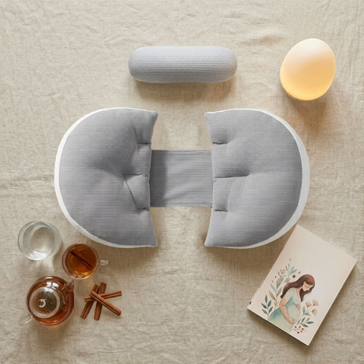Coussin femme enceinte | ZenVentre™ — compact & soutien lombaire