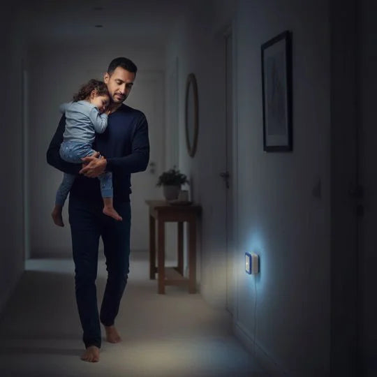 LumaNid™ Veilleuse Murale Bébé – Lumière douce & automatique - vue de détail | Premiers Pas Sereins