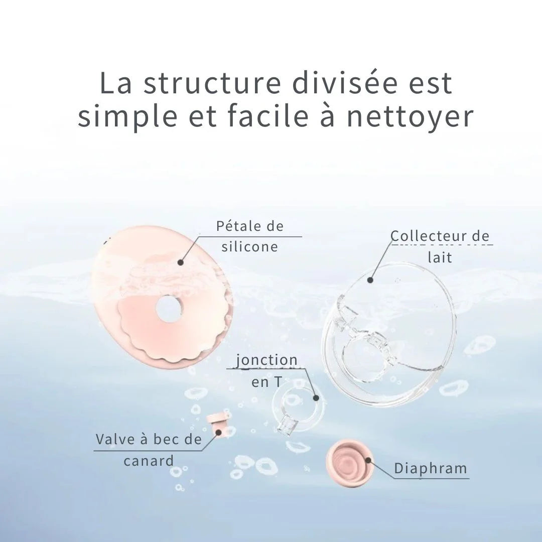 FreeWarm Duo™ – Tire-lait mains libres, double & chauffant - mise en situation | Premiers Pas Sereins