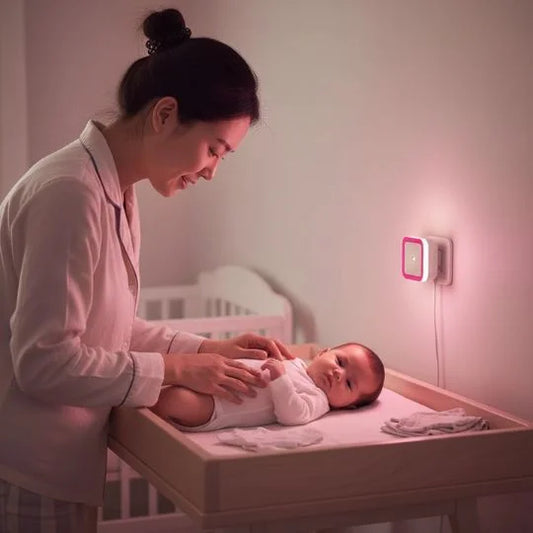 LumaNid™ Veilleuse Murale Bébé – Lumière douce & automatique - vue principale | Premiers Pas Sereins