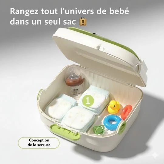 Réhausseur Chaise Bébé | TravelSeat™ - vue packaging et dimensions