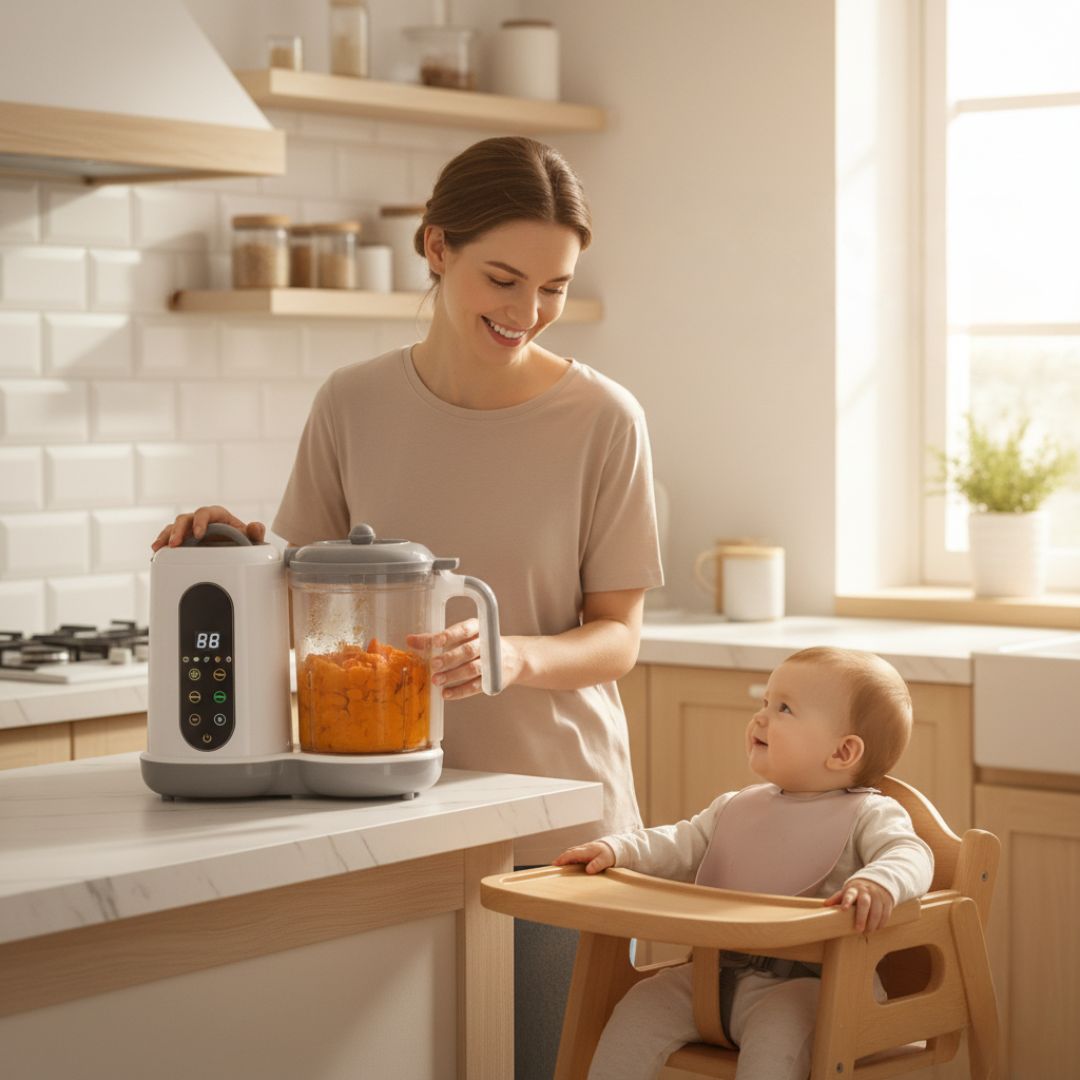 NutriBaby ProSteam™ – Robot cuiseur 4-en-1 compact et intuitif