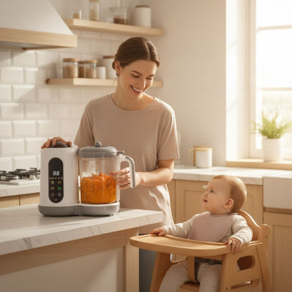 NutriBaby ProSteam™ – Robot cuiseur 4-en-1 compact et intuitif