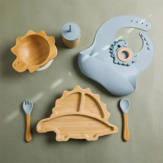 COFFRET REPAS BEBE | DINOBAMBOU JOYSET™ - présentation des coloris disponibles