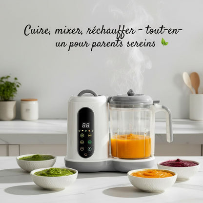 NutriBaby ProSteam™ – Robot cuiseur 4-en-1 compact et intuitif