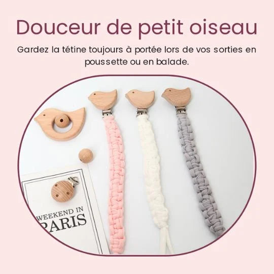 Attache tetine - dimensions et packaging | Premiers Pas Sereins