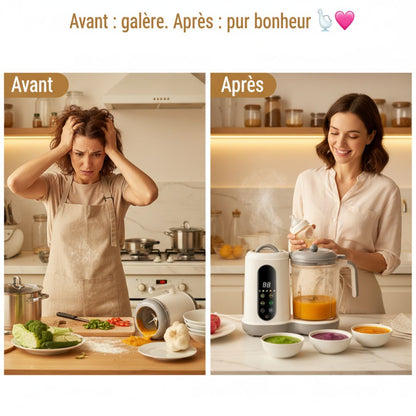 NutriBaby ProSteam™ – Robot cuiseur 4-en-1 compact et intuitif