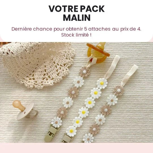 Attache tetine - mise en situation | Premiers Pas Sereins
