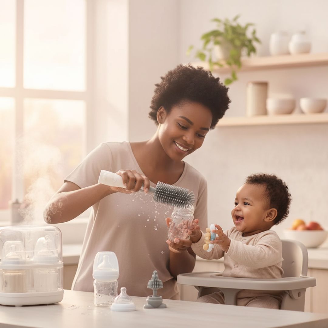 Brosse Nettoyante Biberon CleanEase™ – Hygiène Parfaite & Douceur Garantie