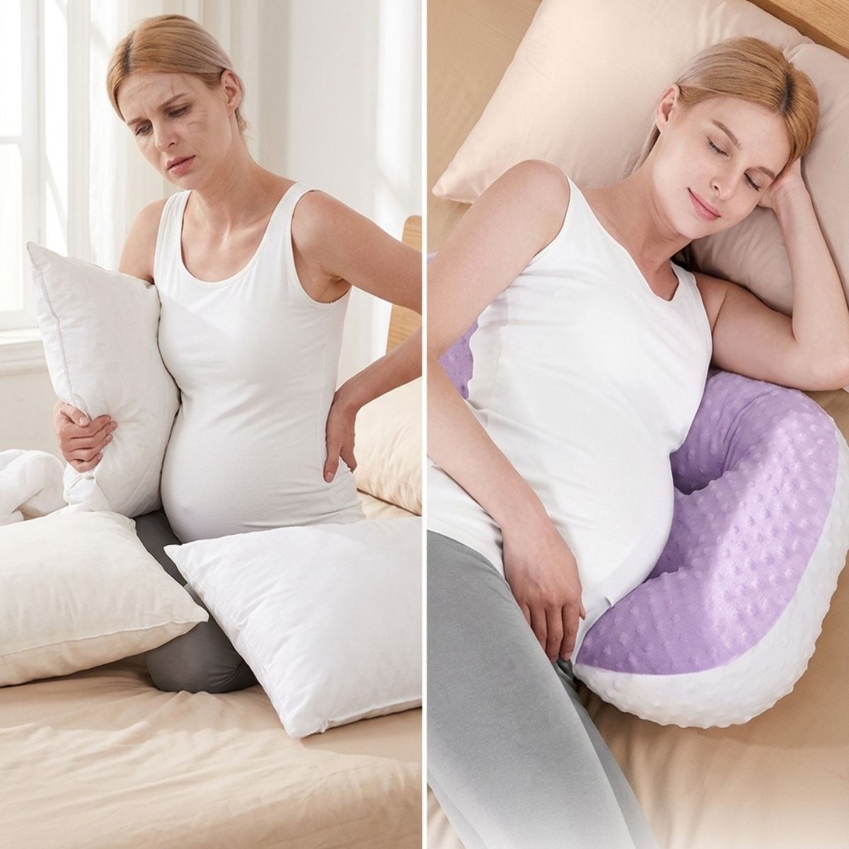 Coussin grossesse | NidDouillet™ — ergonomique & anti-encombrement