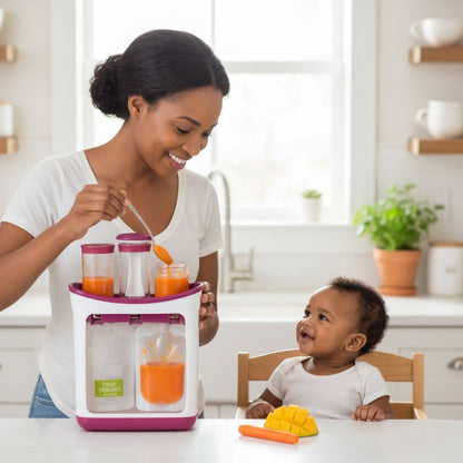 Distributeur de purées BabySqueeze™ – Purées maison en un geste, sans stress ni gaspillage !