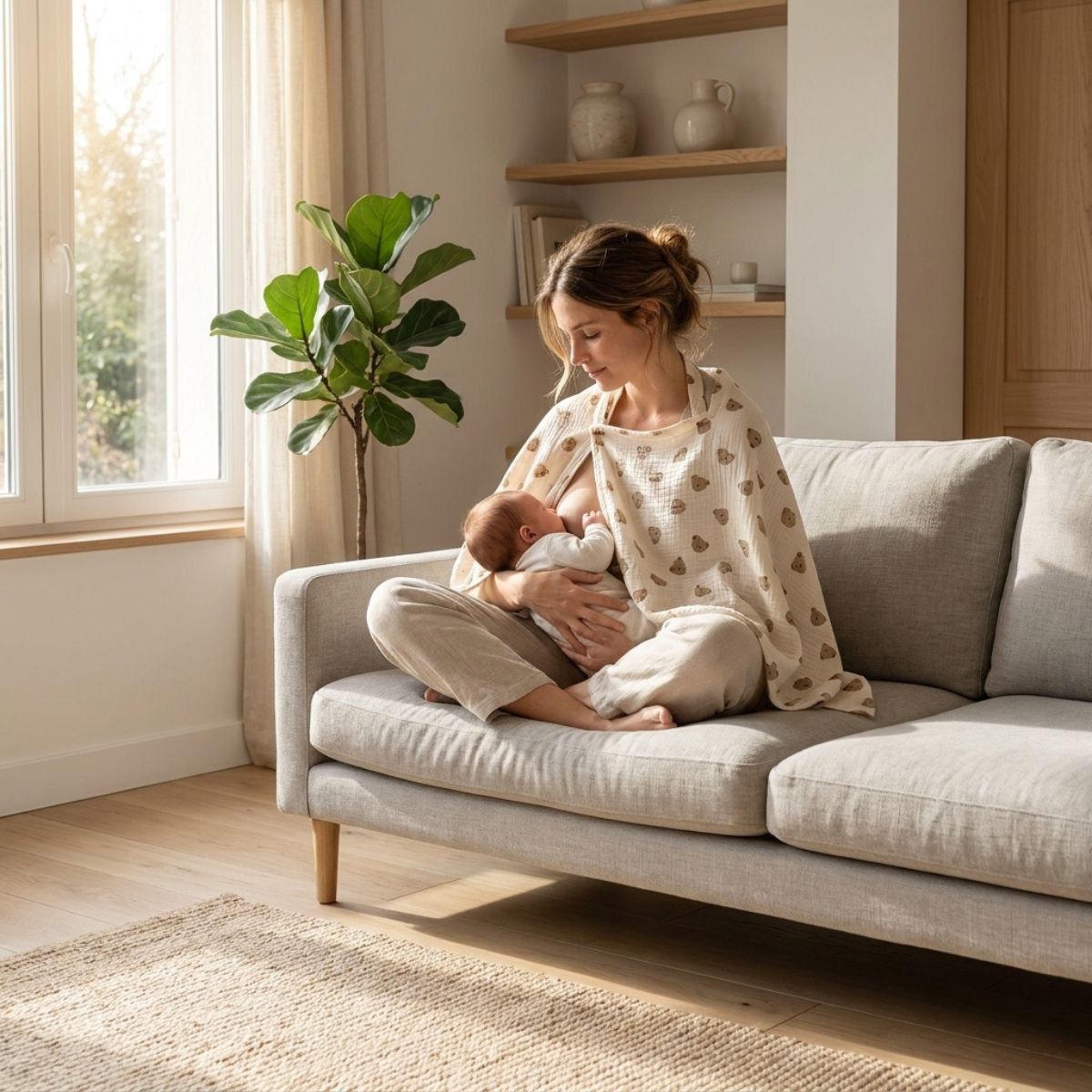 Cape pour allaitement - LinenDoux™