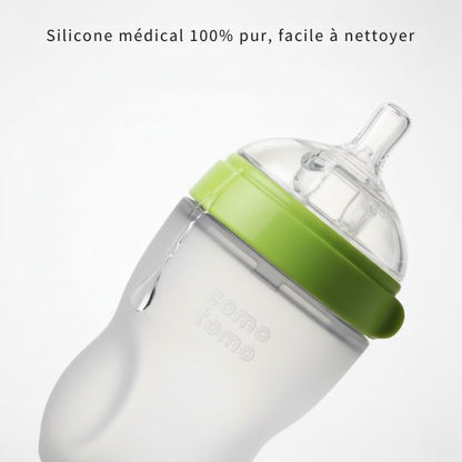 Biberon en Silicone  | Como Tomo™, Transition Allaitement et Nomadisme en Douceur